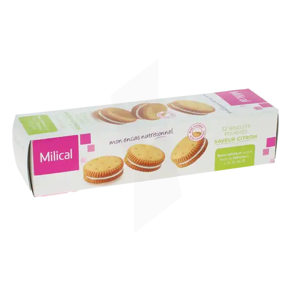 Milical Biscuit FourrÉ Citron Etui/12