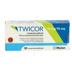 Twicor 10 Mg/10 Mg, Comprimé Pelliculé