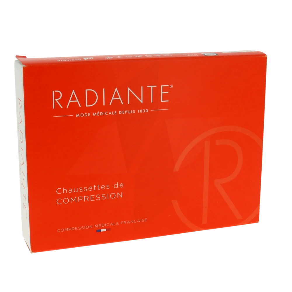Radiante 2 Microvoile Jarfix Bas Jarret Pied Ouvert Femme Noir T1m