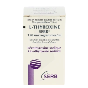 L-thyroxine Serb 150 Microgrammes/ml, Solution Buvable En Gouttes