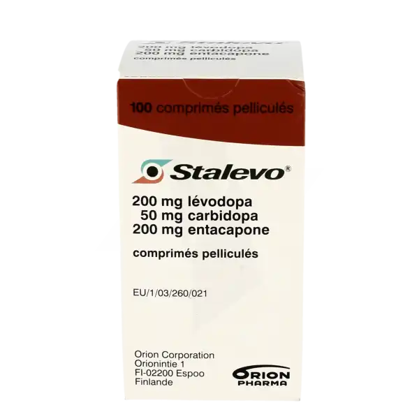 Stalevo 200 Mg/50 Mg/200 Mg, Comprimé Pelliculé