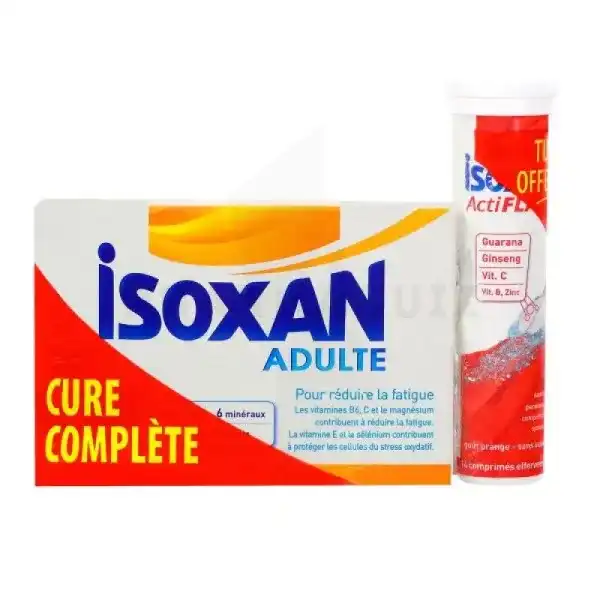 Isoxan Adulte Comprimés Effervescents Orange-citron 2t/10+actiflash Booster