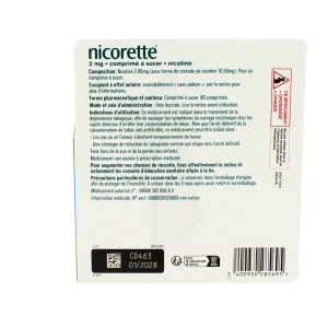 Nicorette 2 Mg, Comprimé à Sucer
