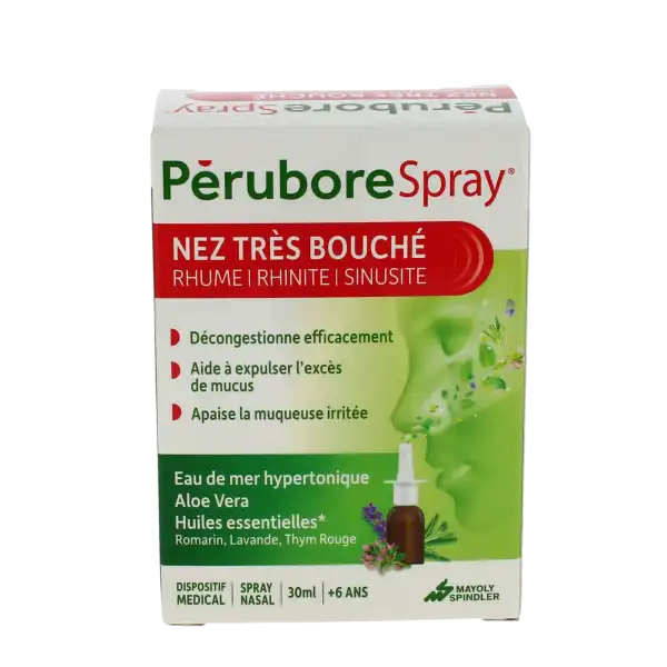 Perubore Spray Nasal Nez Très Bouché Fl/30ml