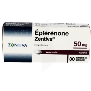 Eplerenone Zentiva 50 Mg, Comprimé Pelliculé