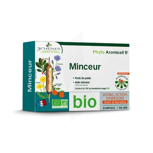Phyto Aromicell'r Minceur Solution Buvable Bio 20 Ampoules /10ml