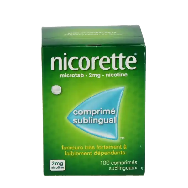 Nicorette Microtab 2 Mg, Comprimé Sublingual