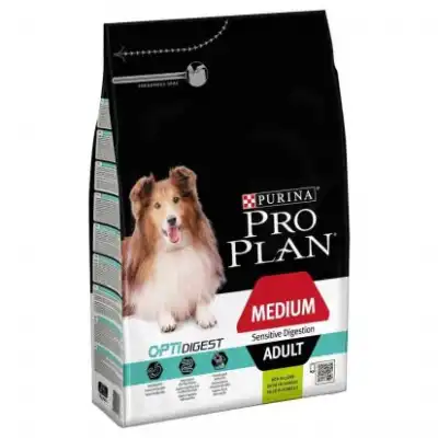 Pro Plan - Croquettes Medium Adult Sensitive Digestion à l'Agneau pour Chien - 3Kg