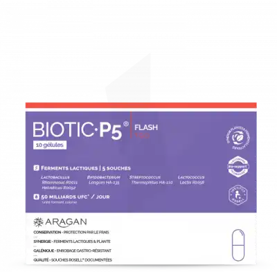 Aragan Biotic P5 Flash Gélules B/10 à SAINT-PRYVÉ-SAINT-MESMIN