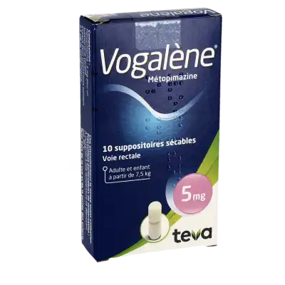 VOGALENE 5 mg, suppositoire sécable