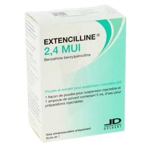 Extencilline 2,4 Mui, Poudre Et Solvant Pour Suspension Injectable Im