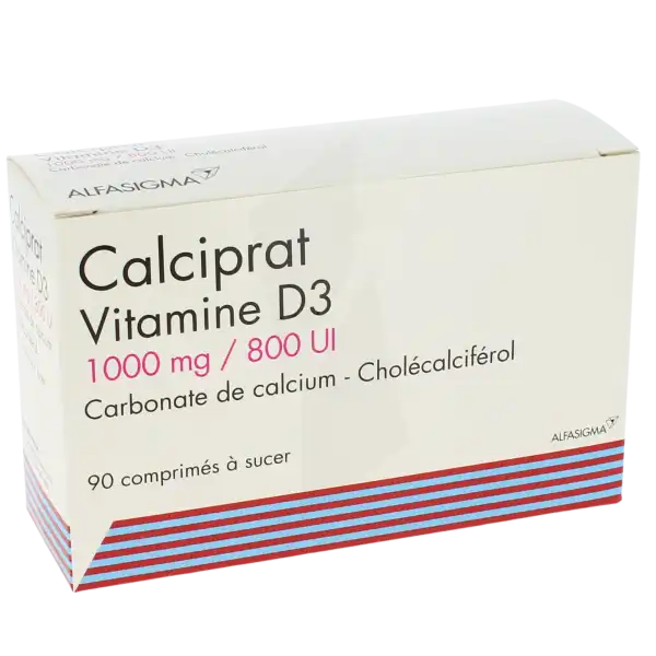 Calciprat Vitamine D3 1000 Mg/800 Ui, Comprimé à Sucer