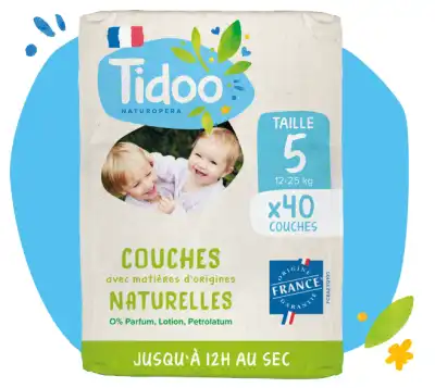 Tidoo Couches Naturelles T5 12-25kg Paquet/40 à MARIGNANE