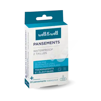 Well&well Pansements Waterproof 2 Tailles B/20 à Paris