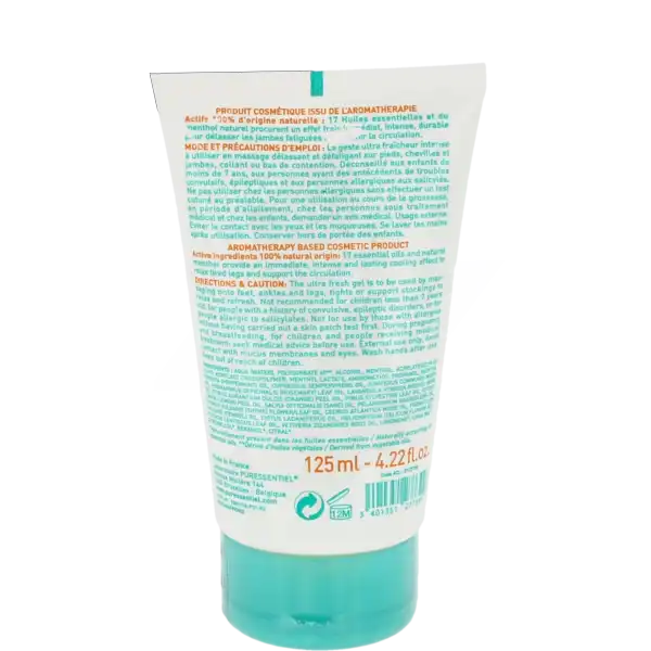 Puressentiel Circulation Gel Ultra-frais Circulation Aux 17 Huiles Essentielles - 125 Ml