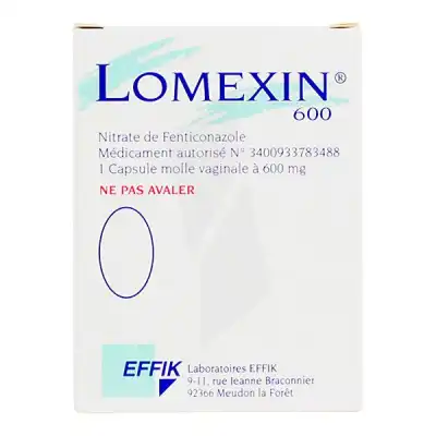 Lomexin 600 Mg Caps Molle Vaginale Plq/1 à MERINCHAL