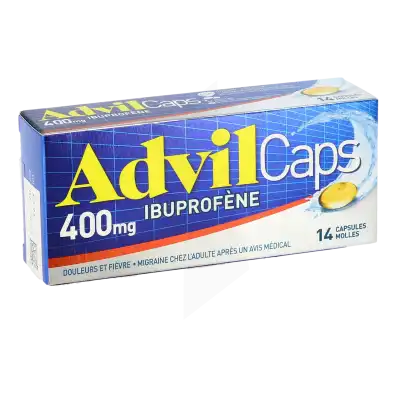 Advilcaps 400 Mg Caps Molle Plaq/14 à AMBARÈS-ET-LAGRAVE