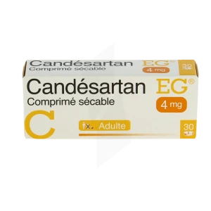 Candesartan Eg 4 Mg, Comprimé Sécable