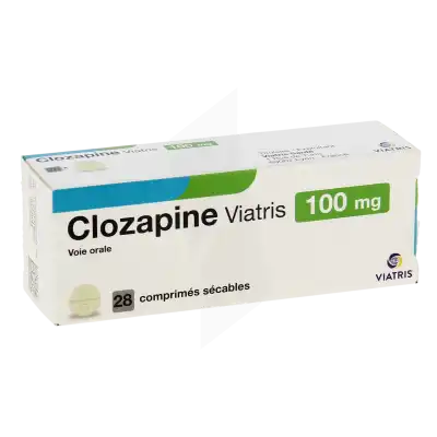 Clozapine Viatris 100 Mg, Comprimé Sécable à SAINT-PRIEST