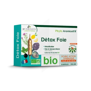 Phyto Aromicell'r Détox Foie Solution Buvable Bio 20 Ampoules /10ml