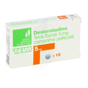 Desloratadine Teva Sante 5 Mg, Comprimé Pelliculé