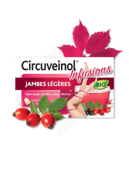 Nutreov Circuveinol Jambes Légères Infusion Bio 20 Sachets