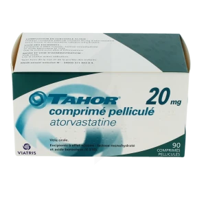Tahor 20 Mg, Comprimé Pelliculé