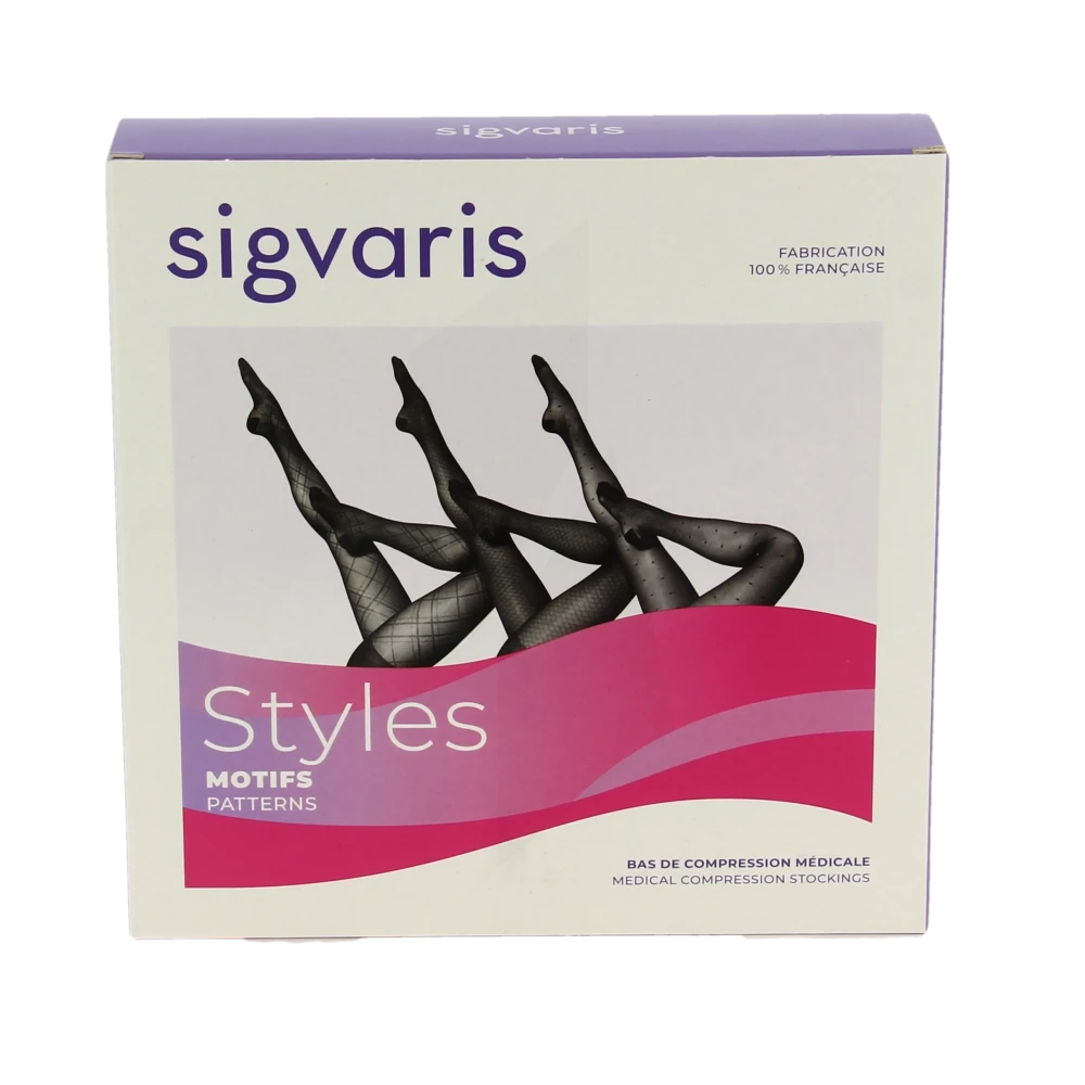 SIGVARIS STYLES TRANSPARENT Collant NOIR