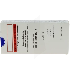 Repevax, Suspension Injectable En Seringue Préremplie. Vaccin Diphtérique, Tétanique, Coquelucheux (acellulaire, Multicomposé) Et Poliomyélitique (inactivé), (adsorbé, à Teneur Réduite En Antigène(s))