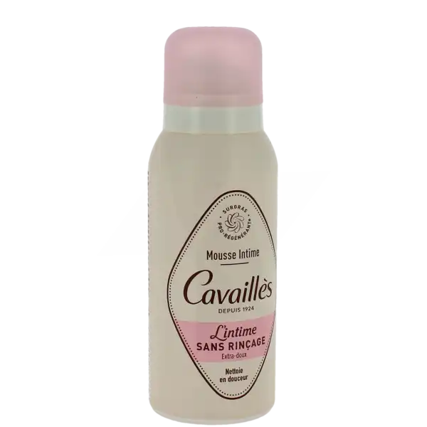 Cavailles Mousse Intime Sans Rinçage Extra Doux Fl/100ml