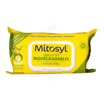 Mitosyl Lingette Huile D'olive Paquet/70 à CANEJAN