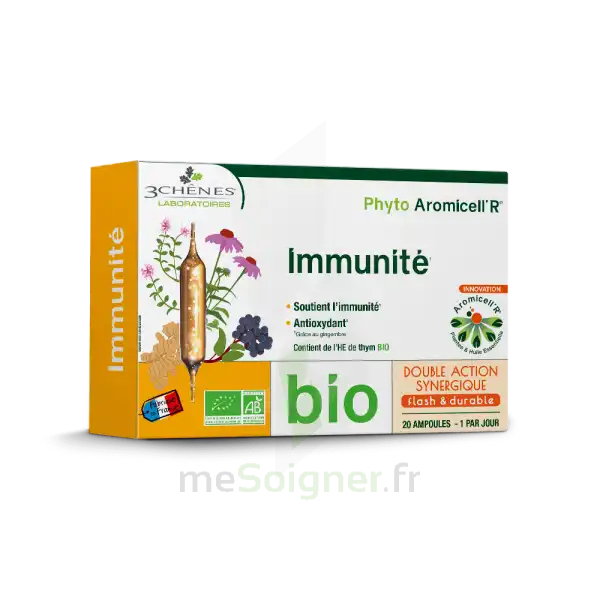 Phyto Aromicell'r Immunité Solution Buvable Bio 30 Ampoules /10ml