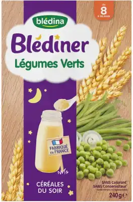 Blédina Blédîner Céréales légumes verts 240g