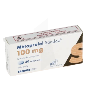 Metoprolol Sandoz 100 Mg, Comprimé