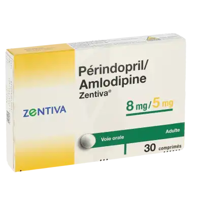 Perindopril/amlodipine Zentiva 8 Mg/5 Mg, Comprimé à FLEURANCE