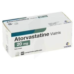 Atorvastatine Viatris 20 Mg, Comprimé Pelliculé