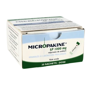 Micropakine L.p. 1000 Mg, Granulés à Libération Prolongée En Sachet-dose