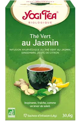 Yogi Tea Thé Vert Jasmin Bio 17 Sachets/1,8g à CUERS
