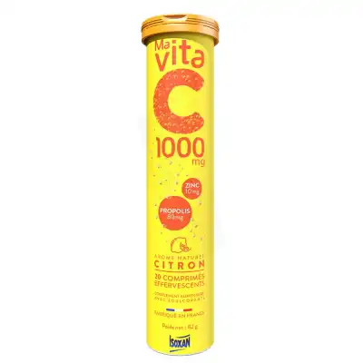 Isoxan Ma Vita C 1000mg Comprimés Effervescents Citron T/20 à VILLENAVE D'ORNON