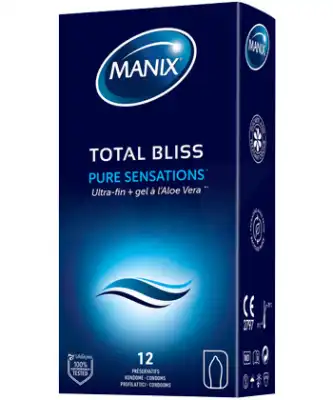 Manix Totalbliss Préservatifs Ultra Fins Lubrifiés B/12 à MIRANDE
