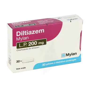 Diltiazem Viatris Lp 200 Mg, Gélule à Libération Prolongée à SAINT-SAENS