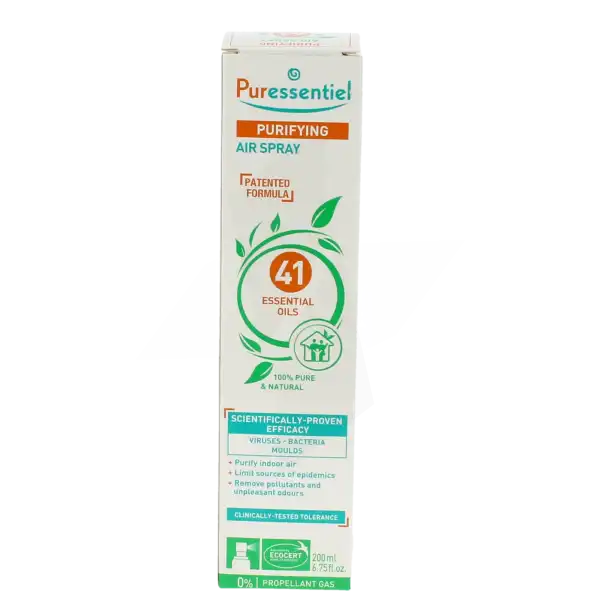 Puressentiel Assainissant Spray Aérien Assainissant Aux 41 Huiles Essentielles - 200 Ml