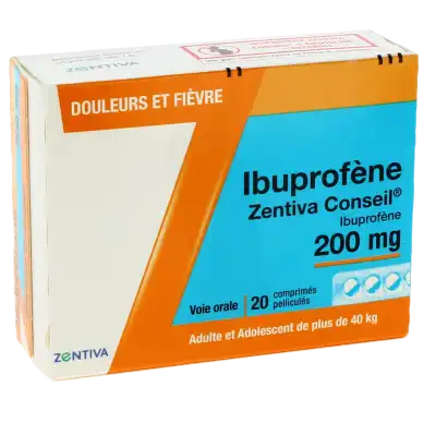 Ibuprofene Zentiva Conseil 200 Mg, Comprimé Pelliculé à Saint-Etienne