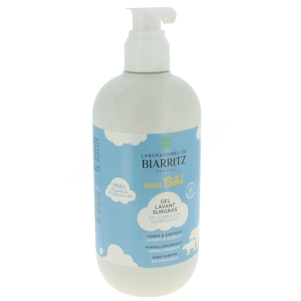 Ldbiarritz Bebe Gel Lavant Surgras Sans Parfum Fl Pompe/500ml