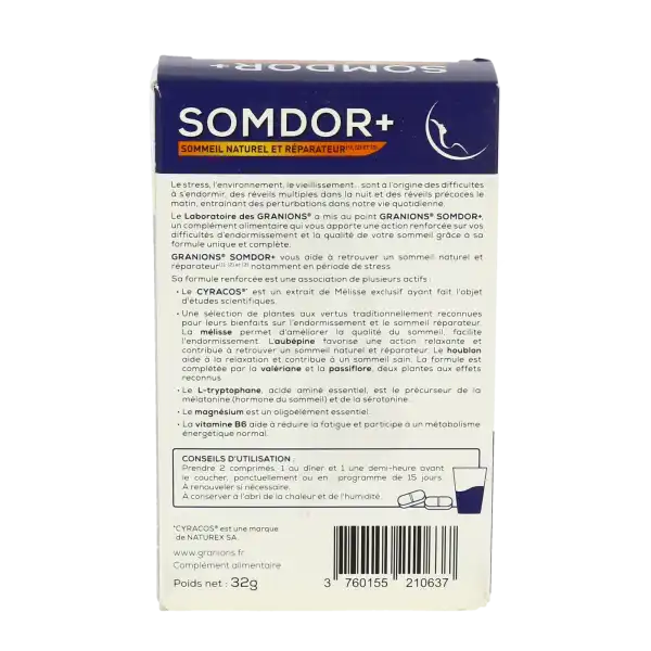 Granions Somdor+ Comprimés B/30