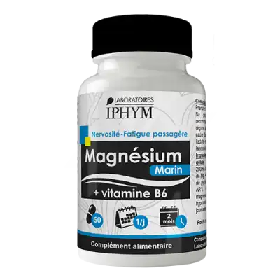 Iphym Santé Magnesium Marin + Vit B6 Gélules De Plantes Unitaires 280mg B/1000 à VALENCE