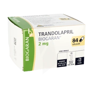 Trandolapril Biogaran 2 Mg, Gélule