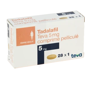 Tadalafil Teva 5 Mg, Comprimé Pelliculé
