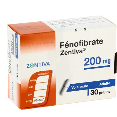 Fenofibrate Zentiva 200 Mg, Gélule à Bordeaux