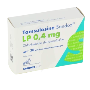 Tamsulosine Sandoz Lp 0,4 Mg, Gélule à Libération Prolongée